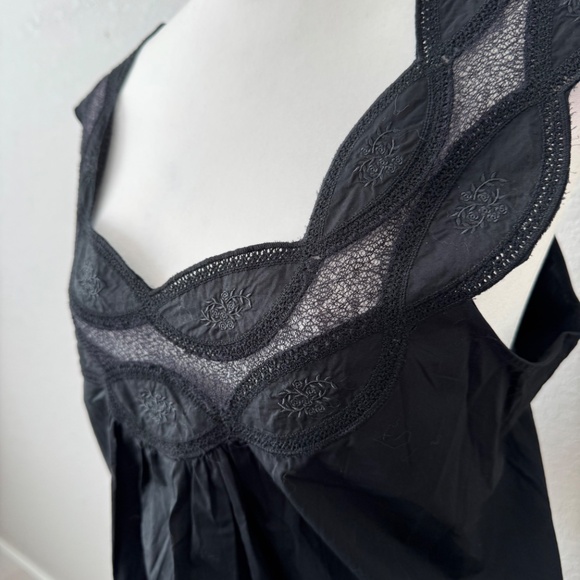 NWT J. Crew Swingy Lace Top Black Blouse Women's Size XL - Picture 4 of 9